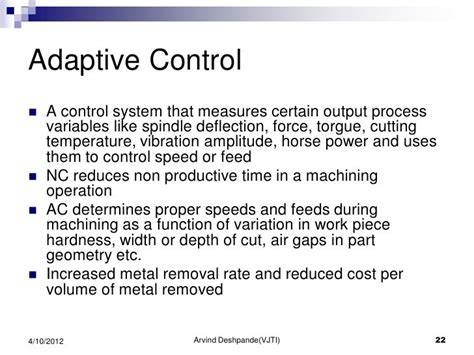 adaptive control system in cnc machines ppt|adaptive control ppt.